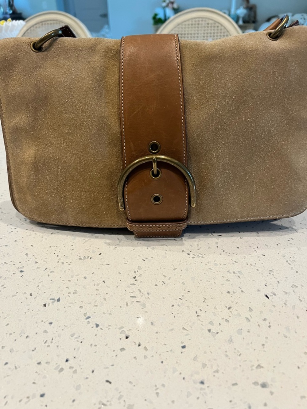Coach Suede and Leather shoulder bag